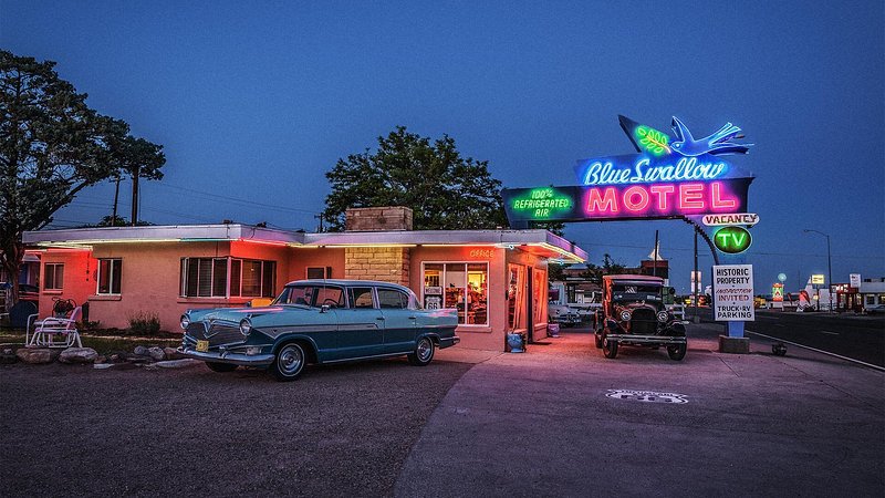 Blue Swallow Motel, along historic Route 66, Tucumcari, New Mexico