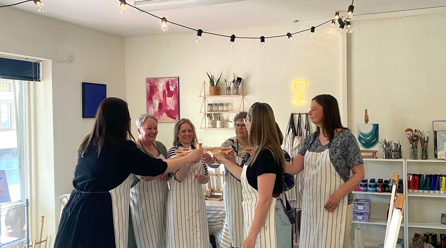 Private Art & Wine painting event