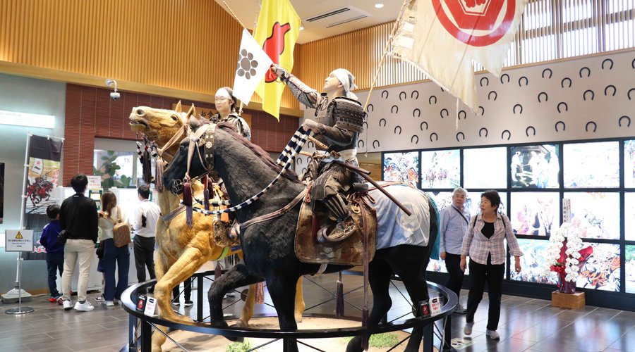 「相馬野馬追」のオブジェがありました