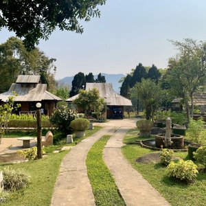 Exteriour view of triple bungalow suites.