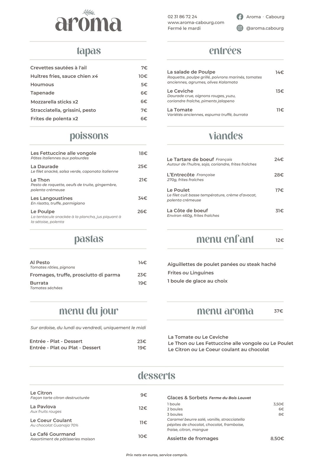 AROMA, Cabourg - Menu, Prices & Restaurant Reviews - Tripadvisor