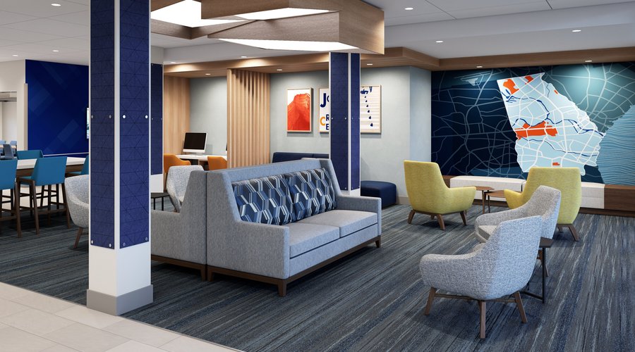 Relax in our lobby before your Bay Area Glider Rides adventure