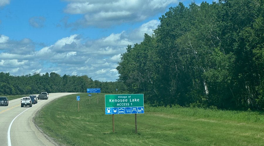 Signage on the road