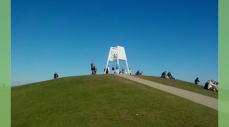 Trig station on the summit
