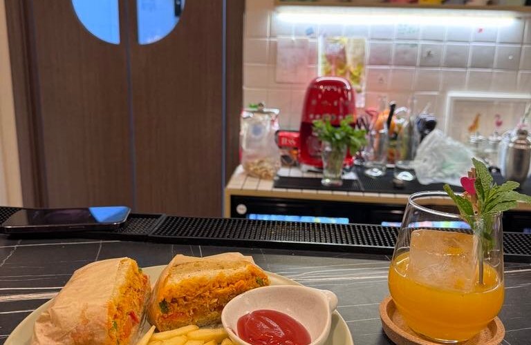 Crafted Cocktail & Sandwich