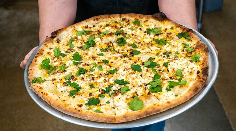 Esquites is a new pie from our 2024 Seasonal menu, "Vaqueros"!