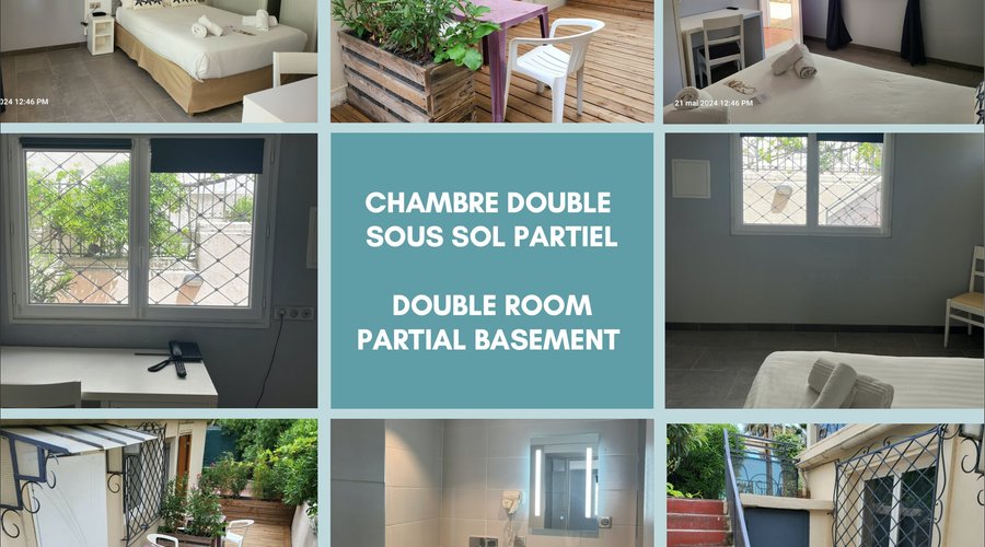 Chambre Double, Rez de Jardin