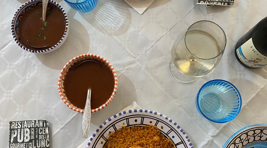Cous cous di pesce e cous cous di polpo e finochietto selvatico