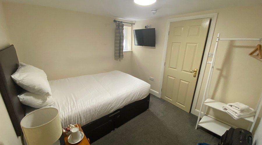 Quite clearly a single room, you can see the tiny window here too.