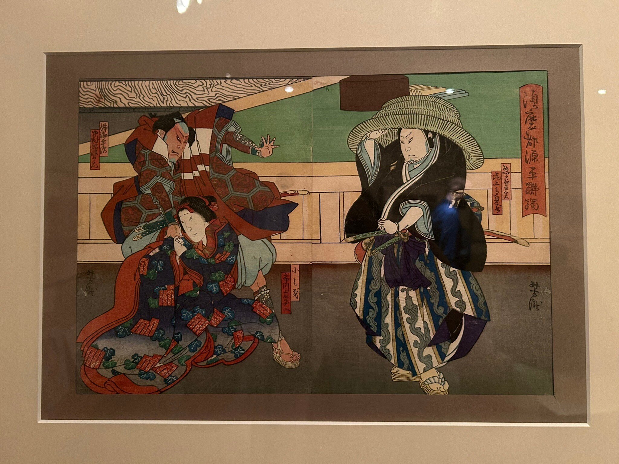 浮世絵を見ながら 市川鰕十郎のごく門ノ庄兵衛、三代目中村歌右衛門の黒船忠右衛門