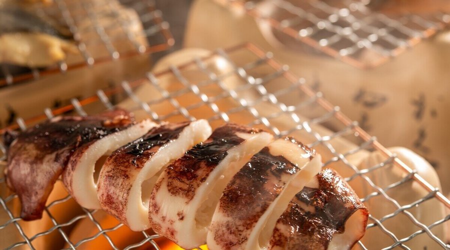 朝食ビュッフェ／人気メニュー！「イカ焼き」