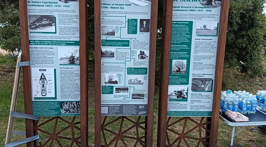 Display Boards telling the history of Steamer Point