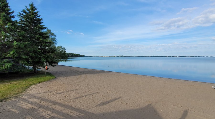 Calm beach at West Lake