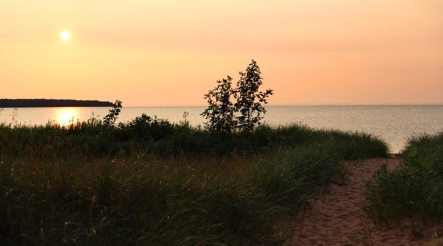 Sunset on Cornucopia beach