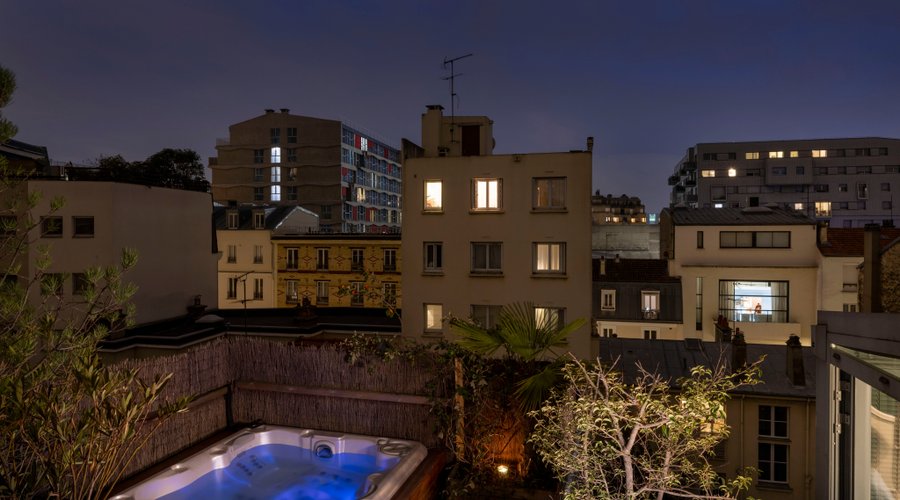 Rooftop avec  jacuzzi du Penthouse 