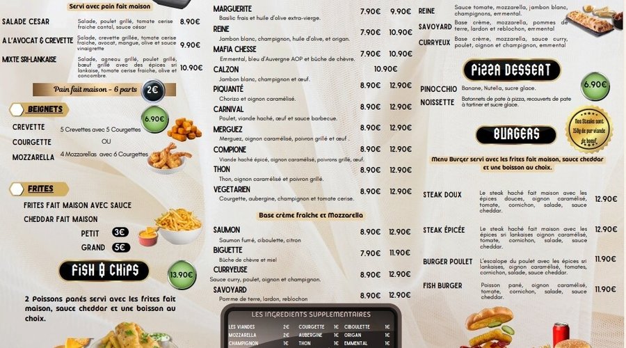 Notre flyer pour les Fast Food fait maison (Verso)
