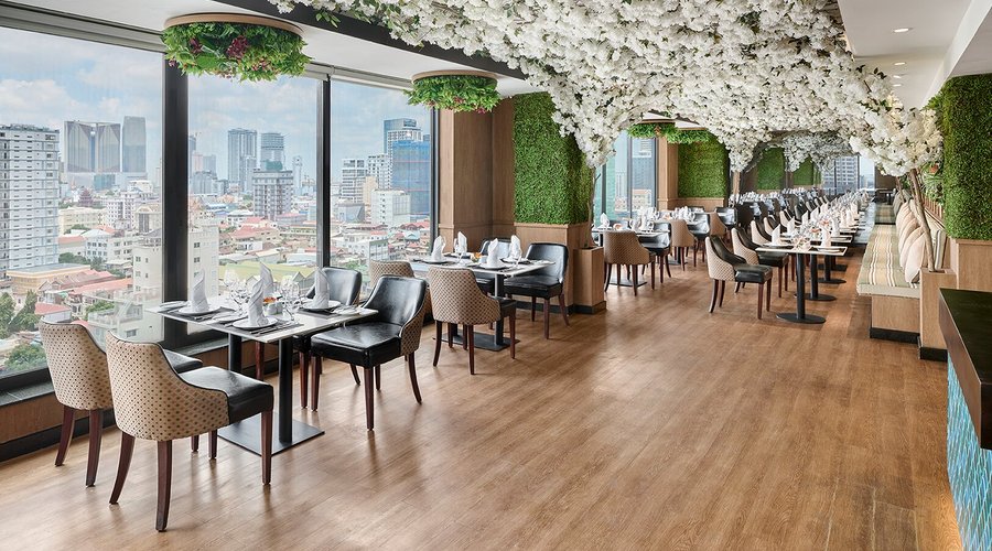 Our Blossom Restaurant which offer the great modern design with a great breath taking view