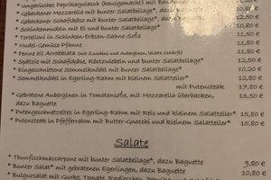Speisekarte