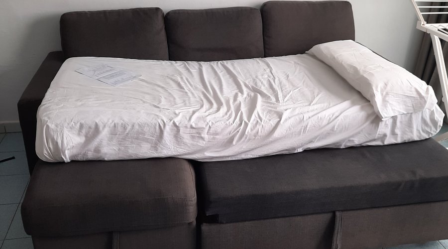 Venduto come divano letto