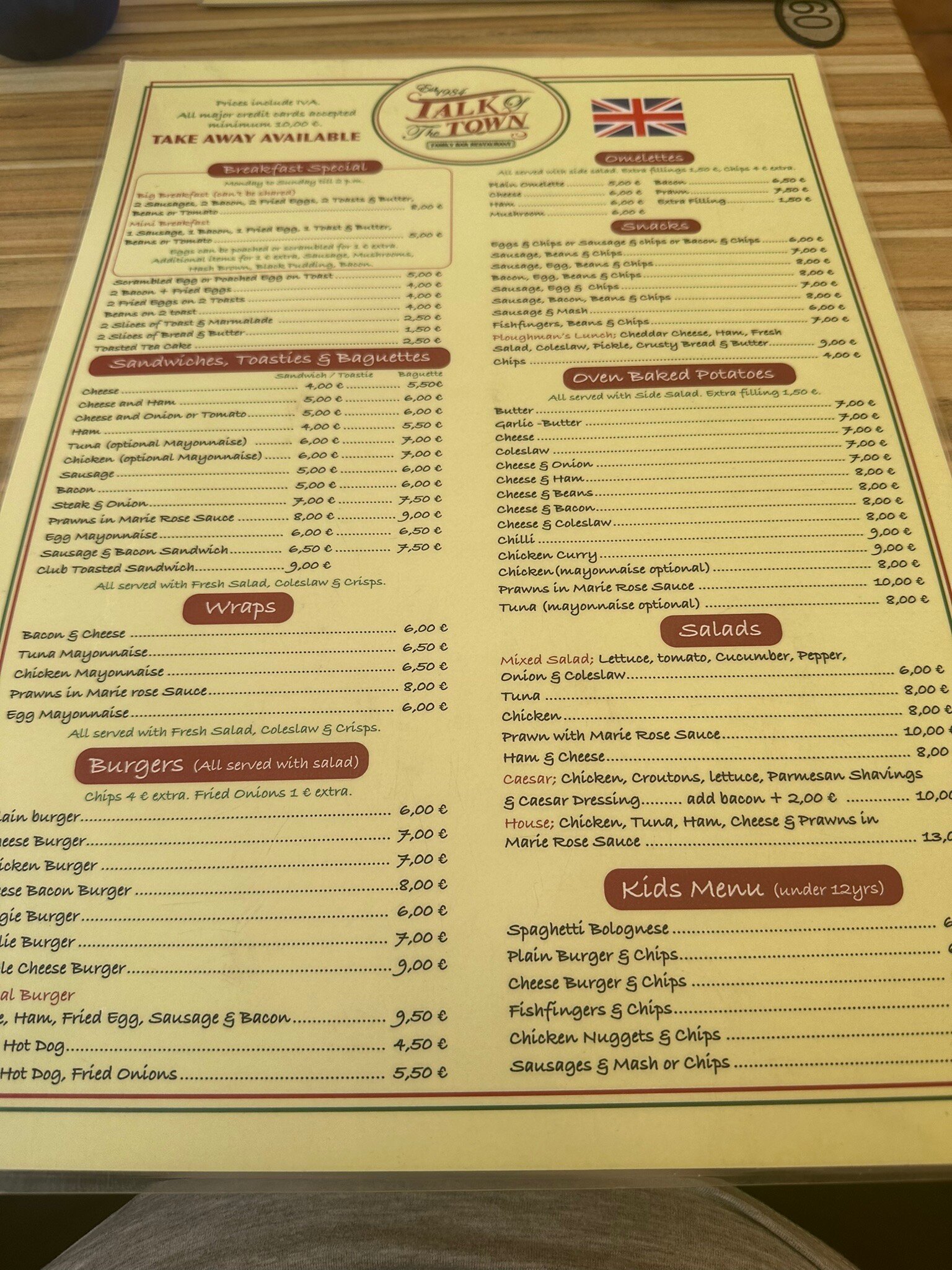 TALK OF THE TOWN Fuengirola Restaurant Reviews Photos Phone Number Tripadvisor
