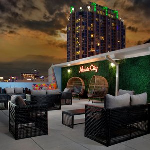Terrasse in der 8. Etage