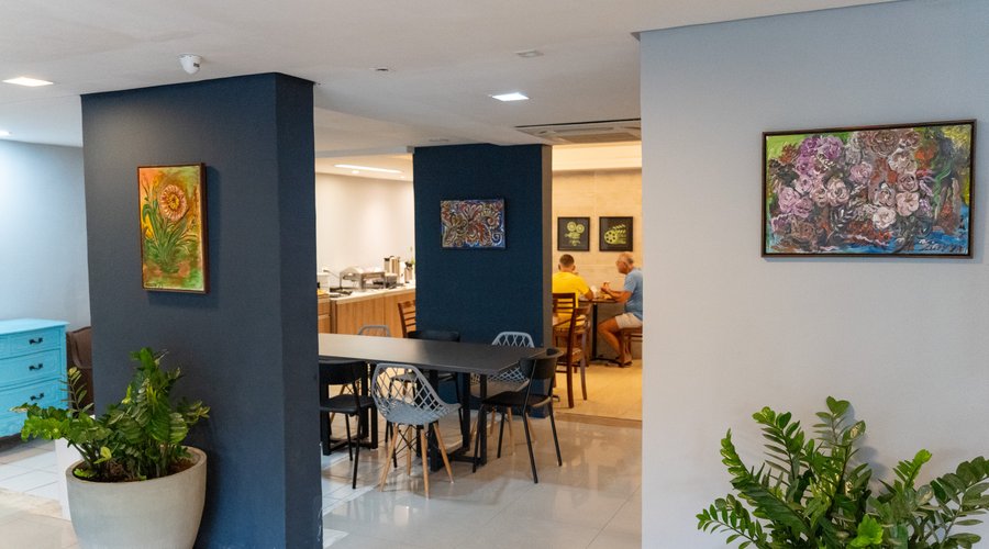 Entrada para Área do Café da Manhã.