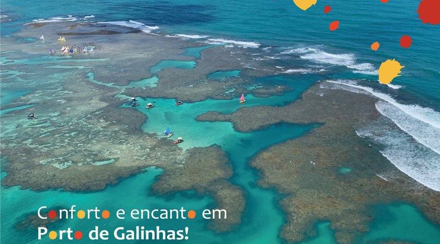 Estamos em um dos balneários mais lindos do pais, as famosas piscinas naturais de porto de galinhas..