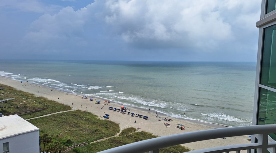 View from our 14th floor balcony. 