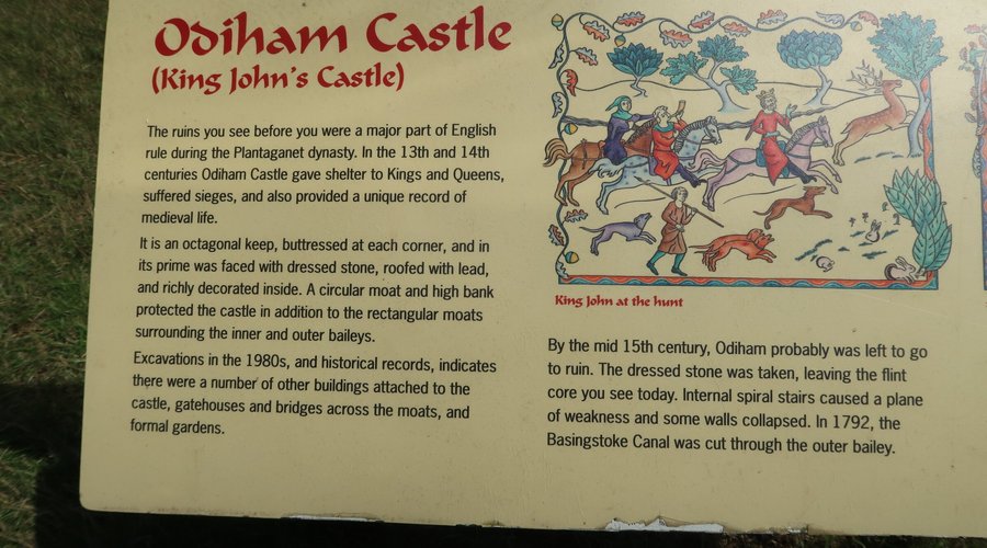 King John's Castle information board