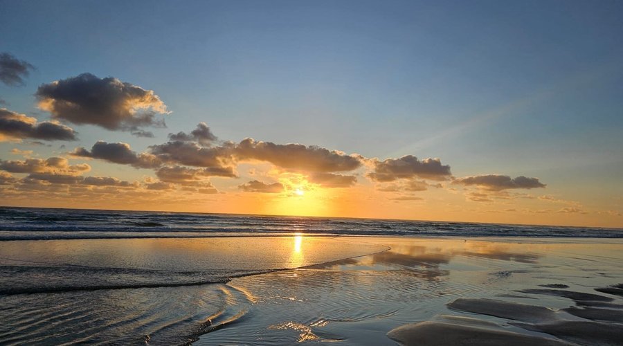 Levé du soleil de notre plage