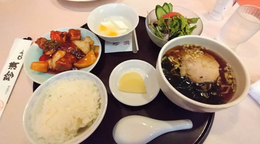 酢豚のセットです