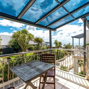 We have three one bedroom apartments, these are upstairs and have an ocean view - last balcony