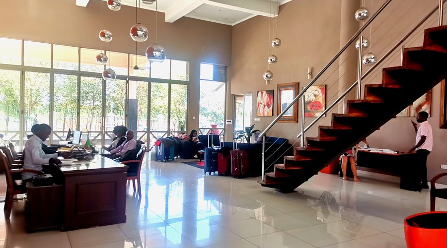 Hotel reception. 