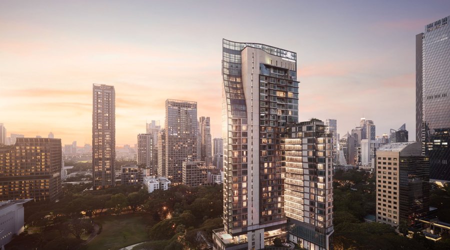 Oriental Residence Bangkok Façade Building Evening