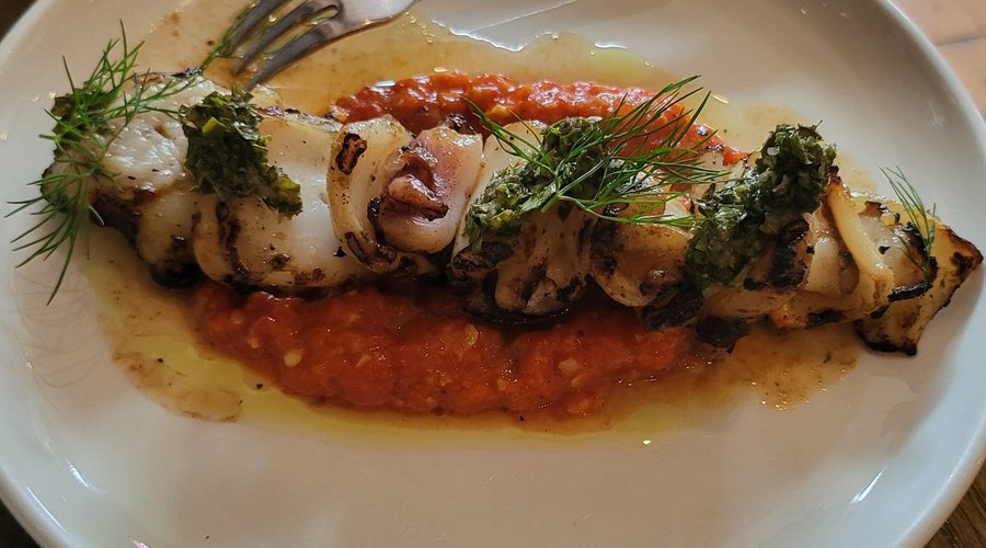 calamari skewer