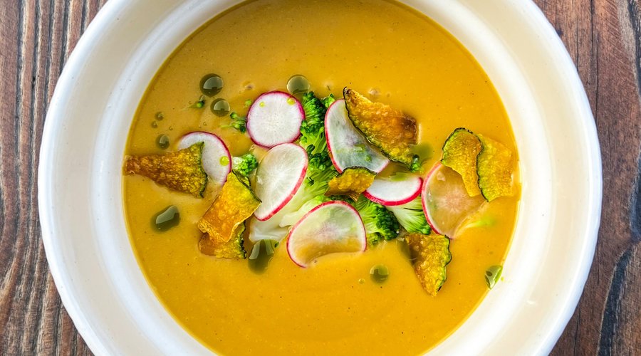 Sweet potato cream soup