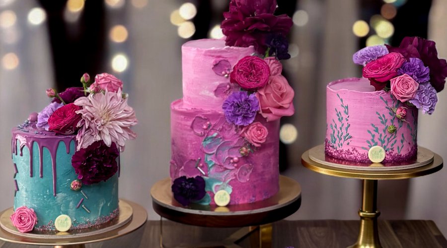 un tris di torte coloratissime per una festa davvero speciale!