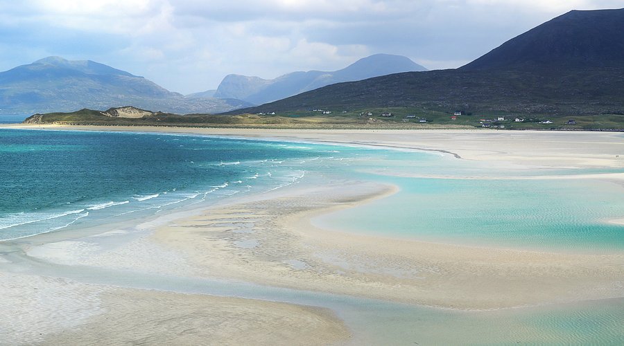 Seilebost Beach looking toward Luskentyre, Isle of Harris.