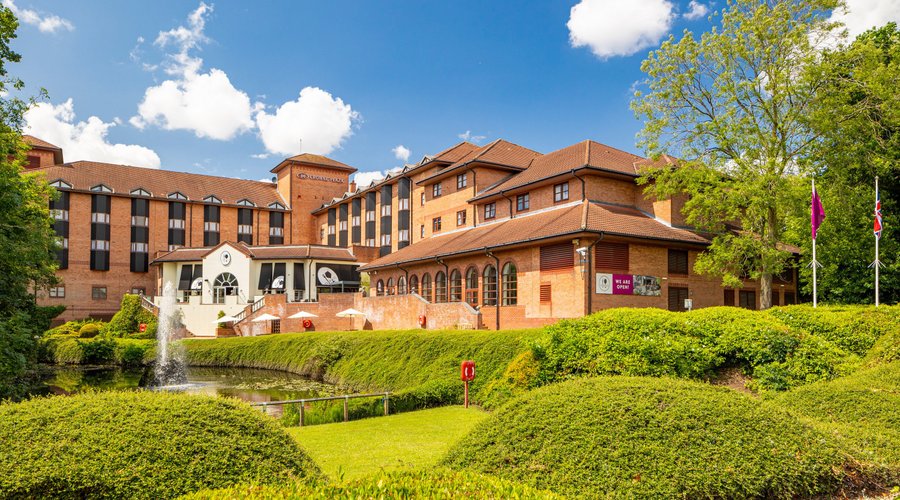 A luxurious lakeside hotel, Crowne Plaza Solihull.
