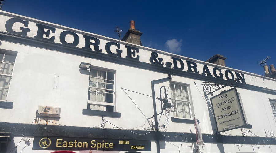 Front of pub