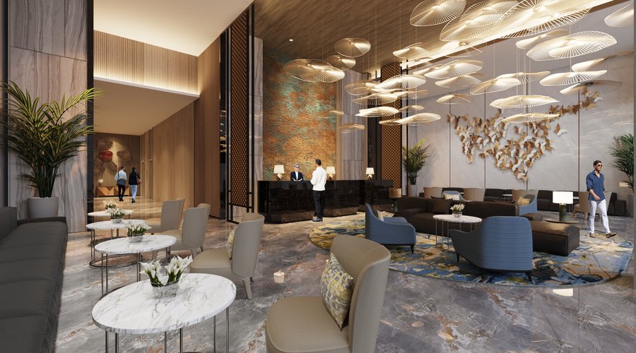 Lobby of Oakwood Hotel & Apartment Grand Batam