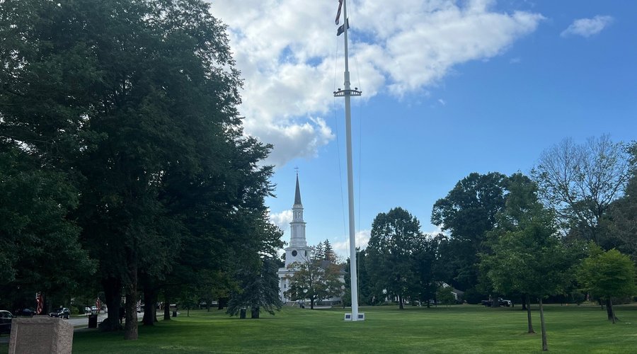 Lexington Green from the perspective of the British