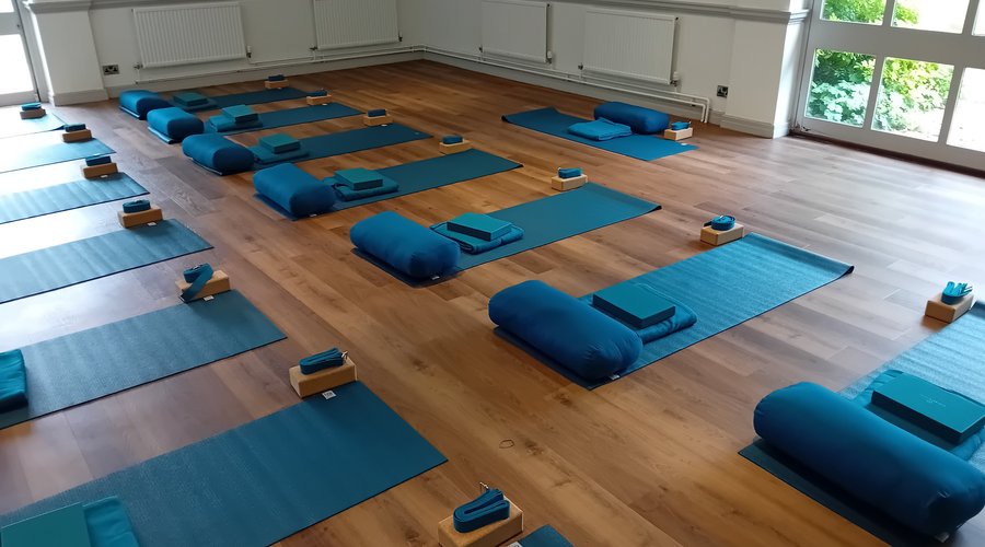 We have a large activity room where we do most yoga and exercise classes as part of the activity programme at the retreat which typically runs from 8am to 9pm every day