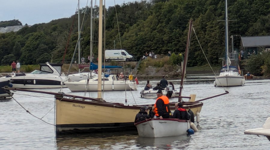 Heritage and Supporter in Castle Pond, River Rally 2024