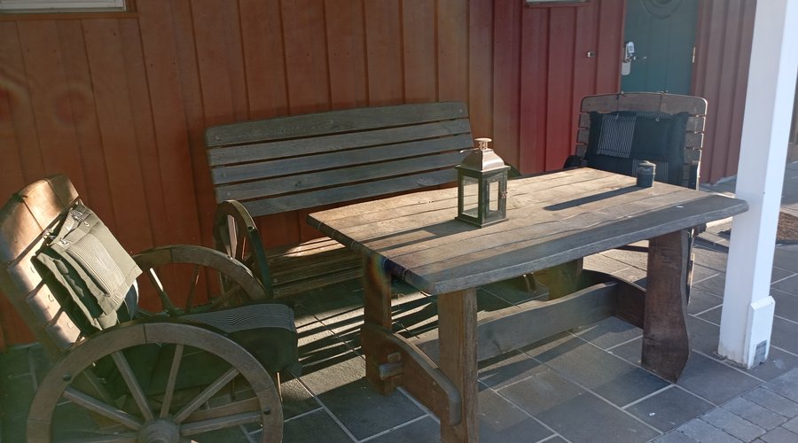 Veldig stilig hvile område utenfor rommet mitt