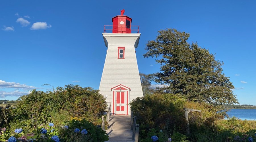 Scenic view of lighthouse 