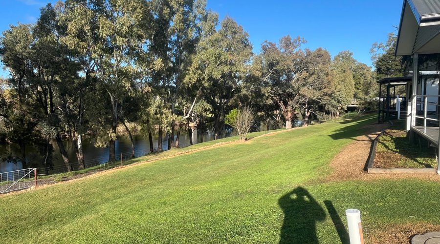 looking down to the Macquarie River…..