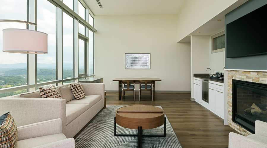 One Bedroom King Suite with Sofa Bed and Balcony 