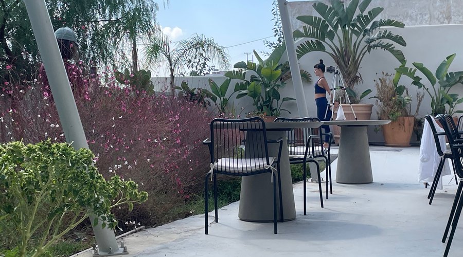 Part of the outdoor eating area where we had all our meals