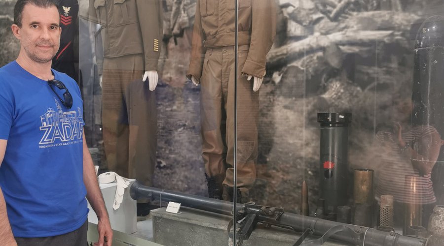Ivan Mercadante Boscardin no Museu da Paz FEB
